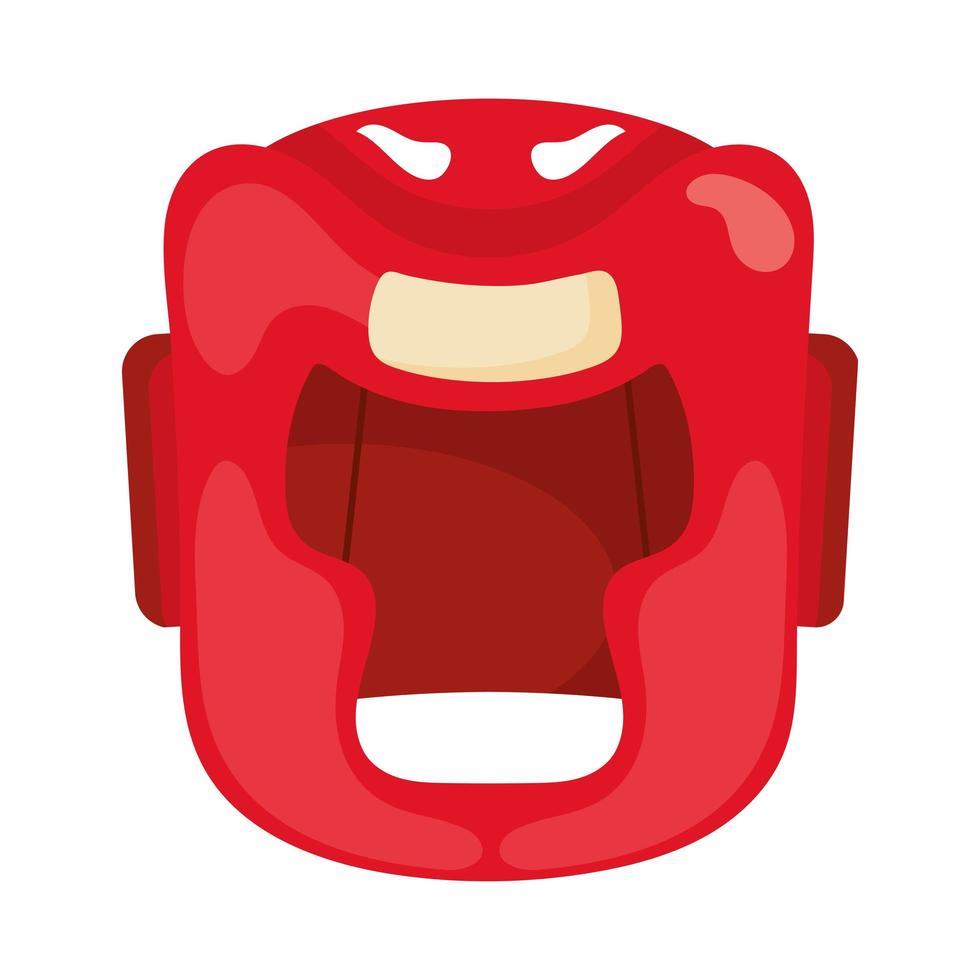 boxing sparring helmet vector