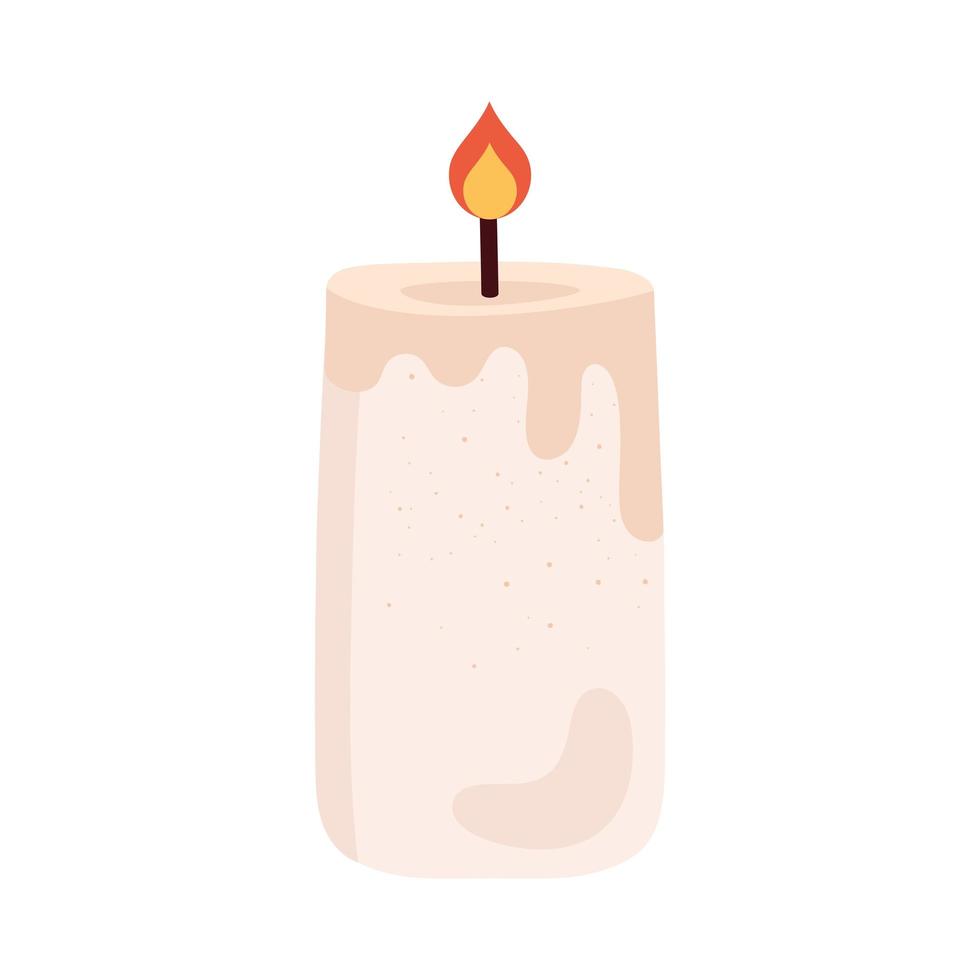 candle wax white vector