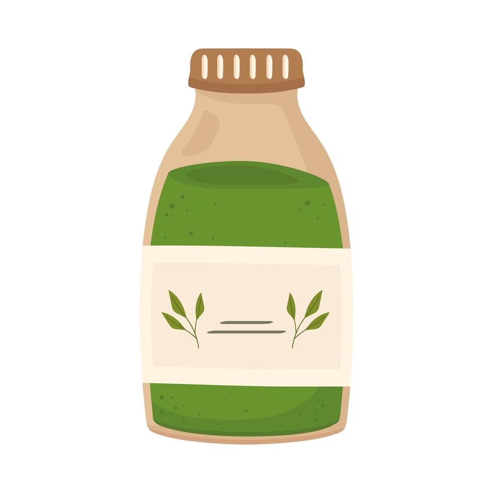 matcha tea drink vector