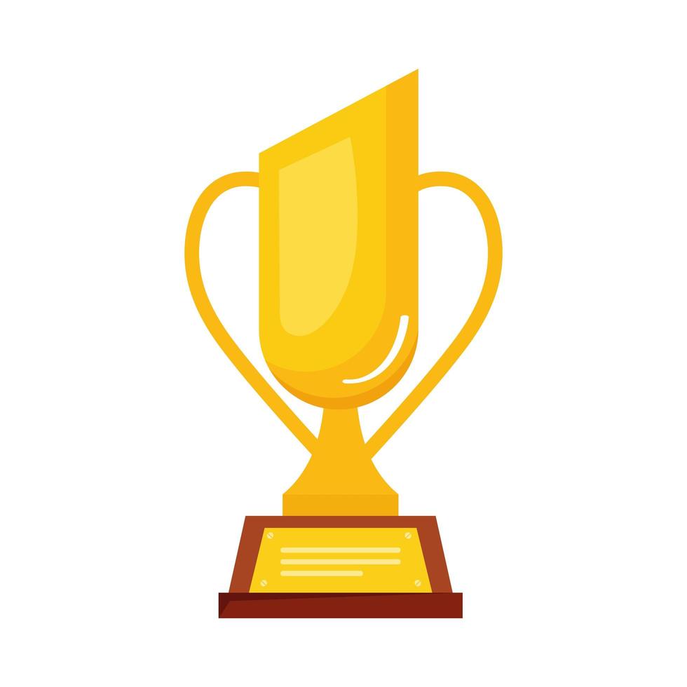 golden trophy award vector