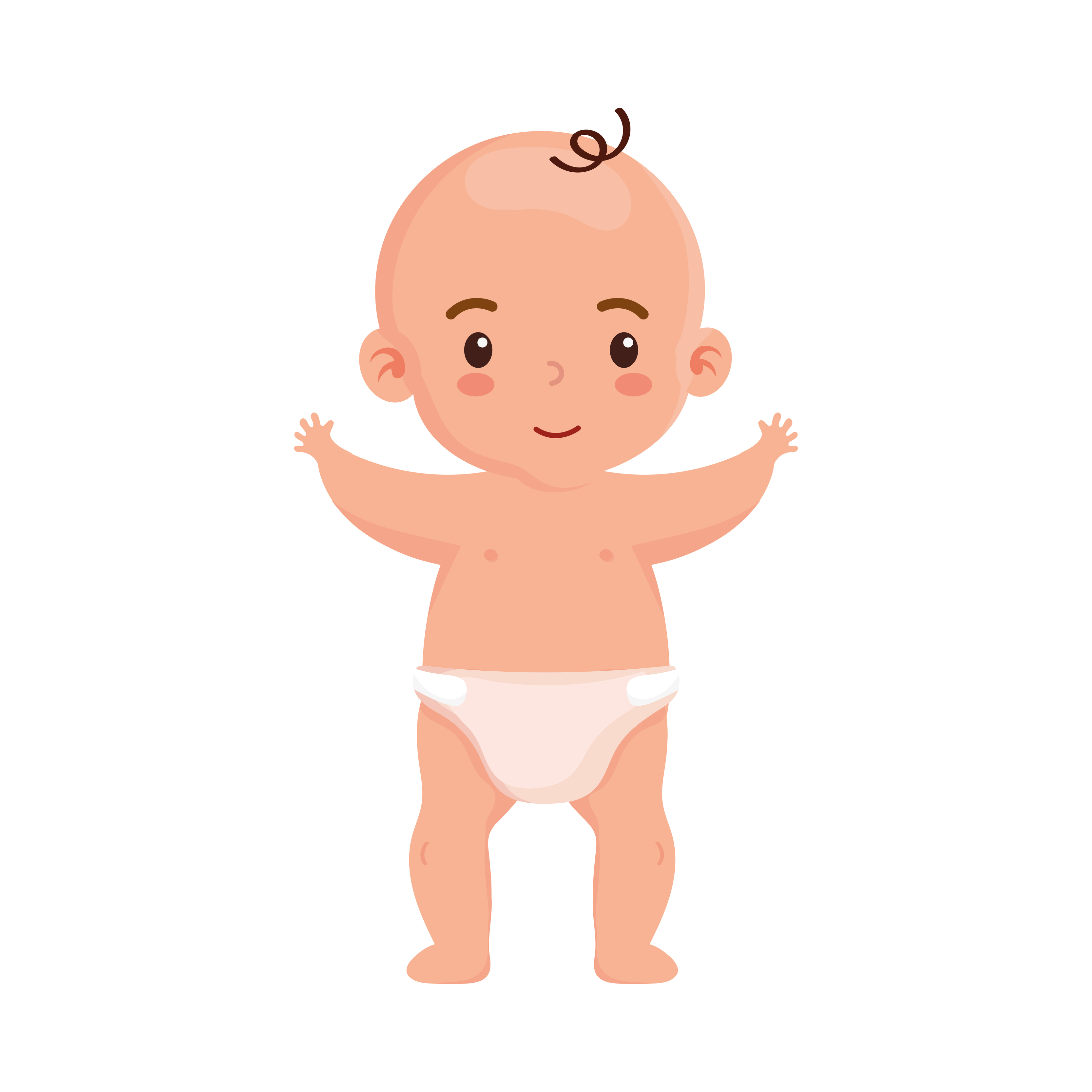 Baby Standing Vector Art, Icons, and Graphics for Free Download