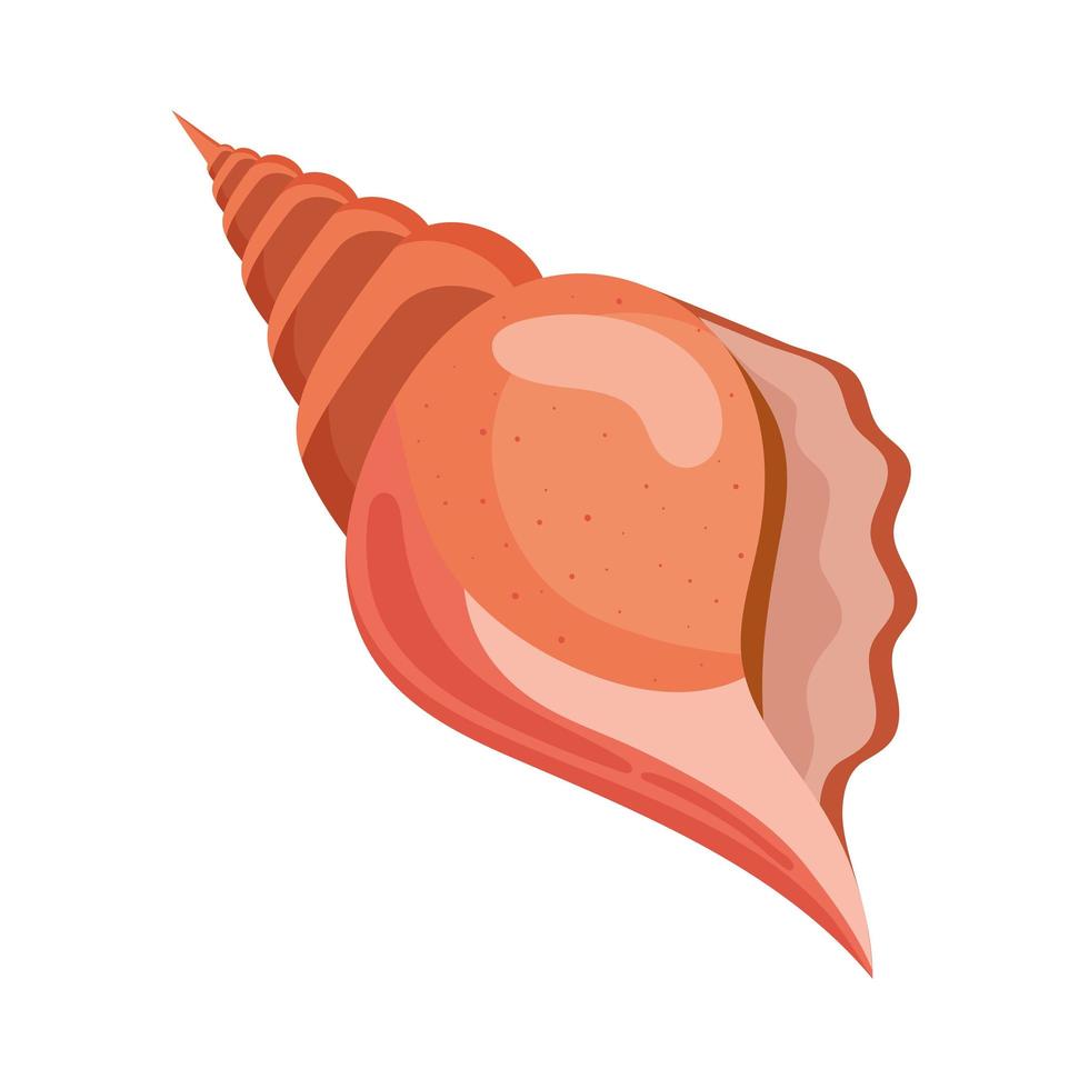 red triangular shell vector