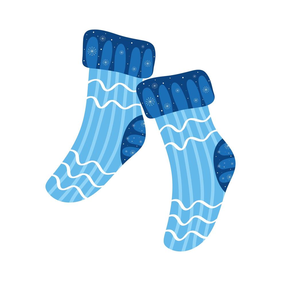 socks for winter vector