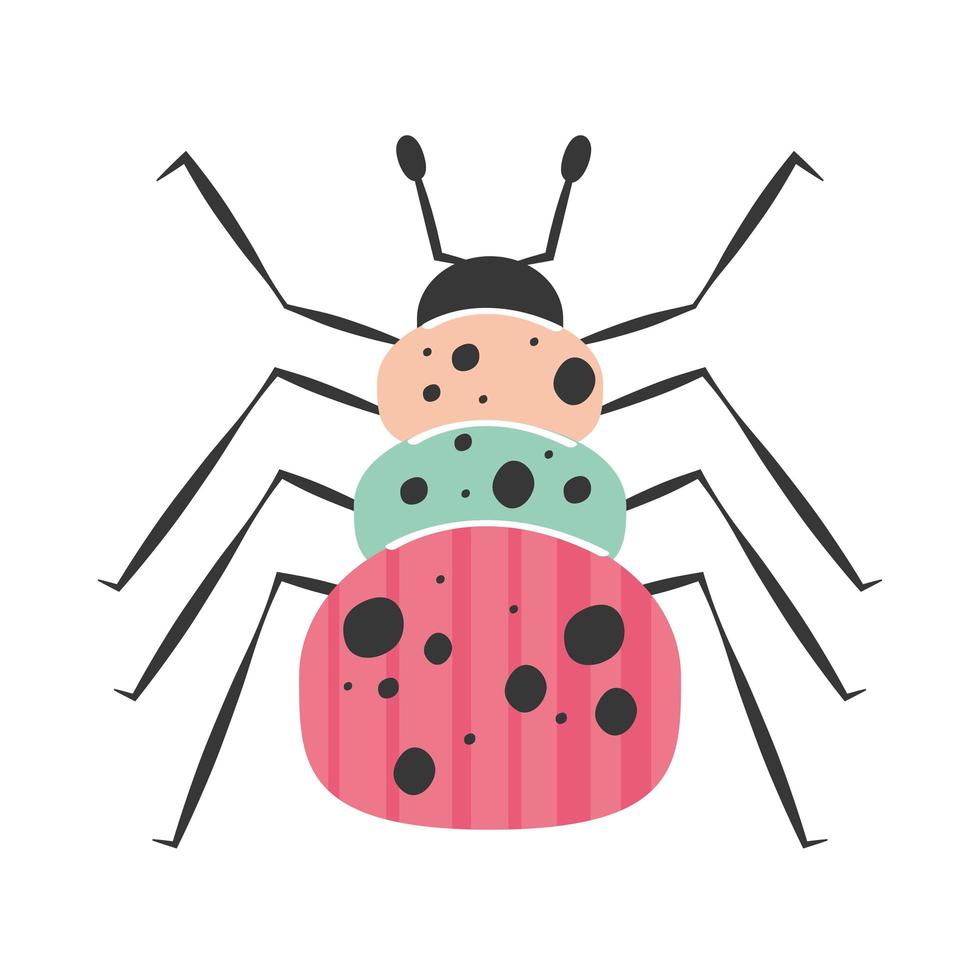 insecto lindo escandinavo vector