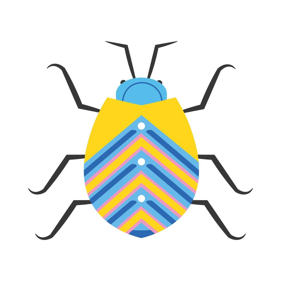 escarabajo insecto escandinavo vector