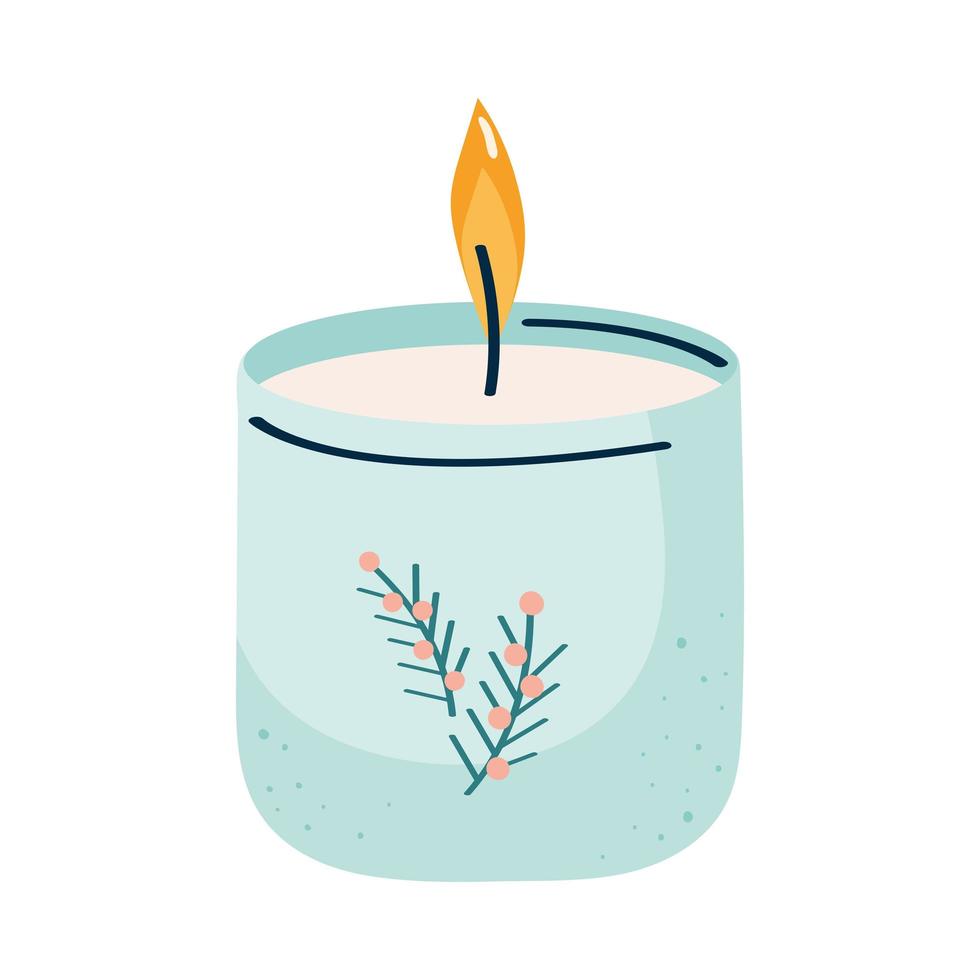 candle wax decoration vector