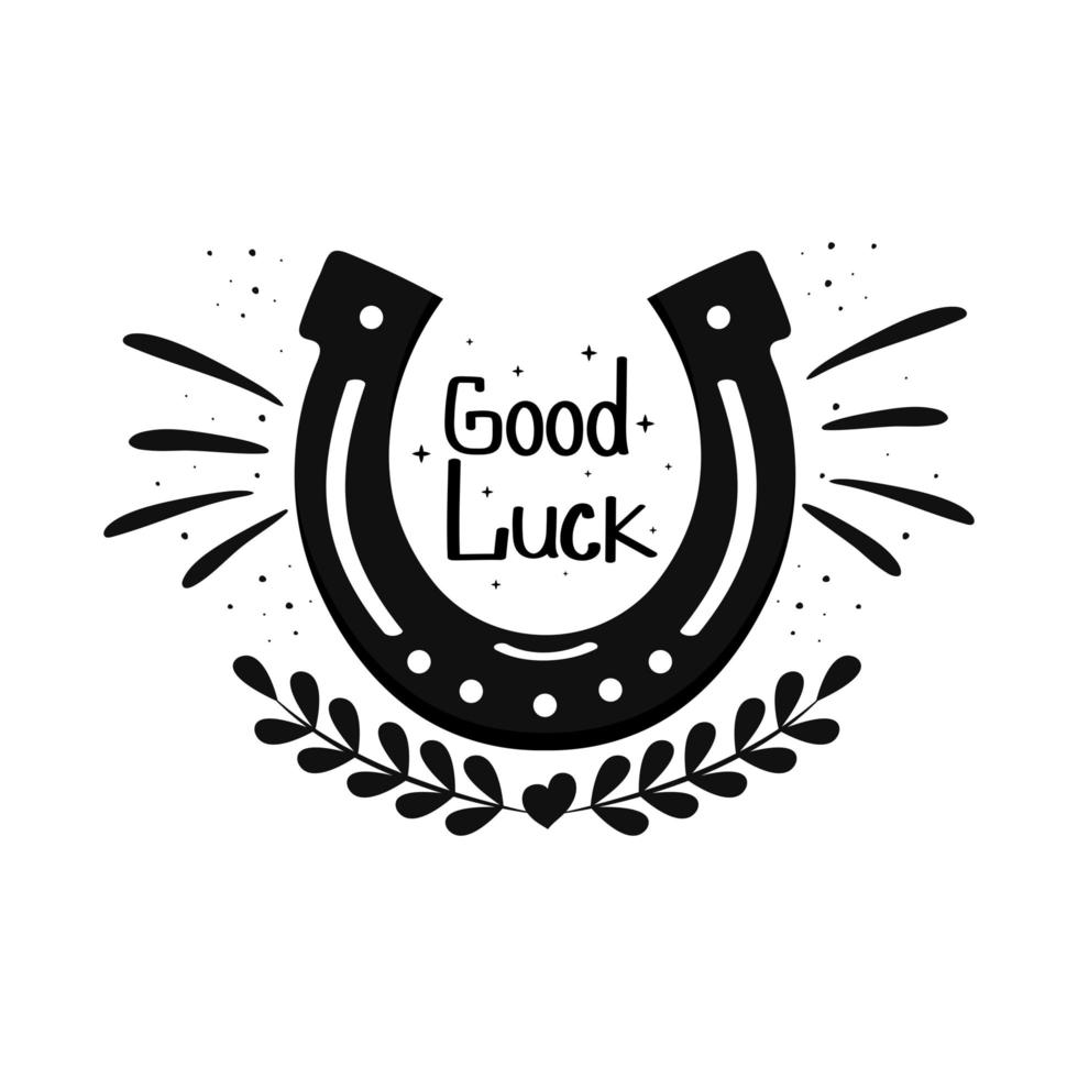 good luck message vector