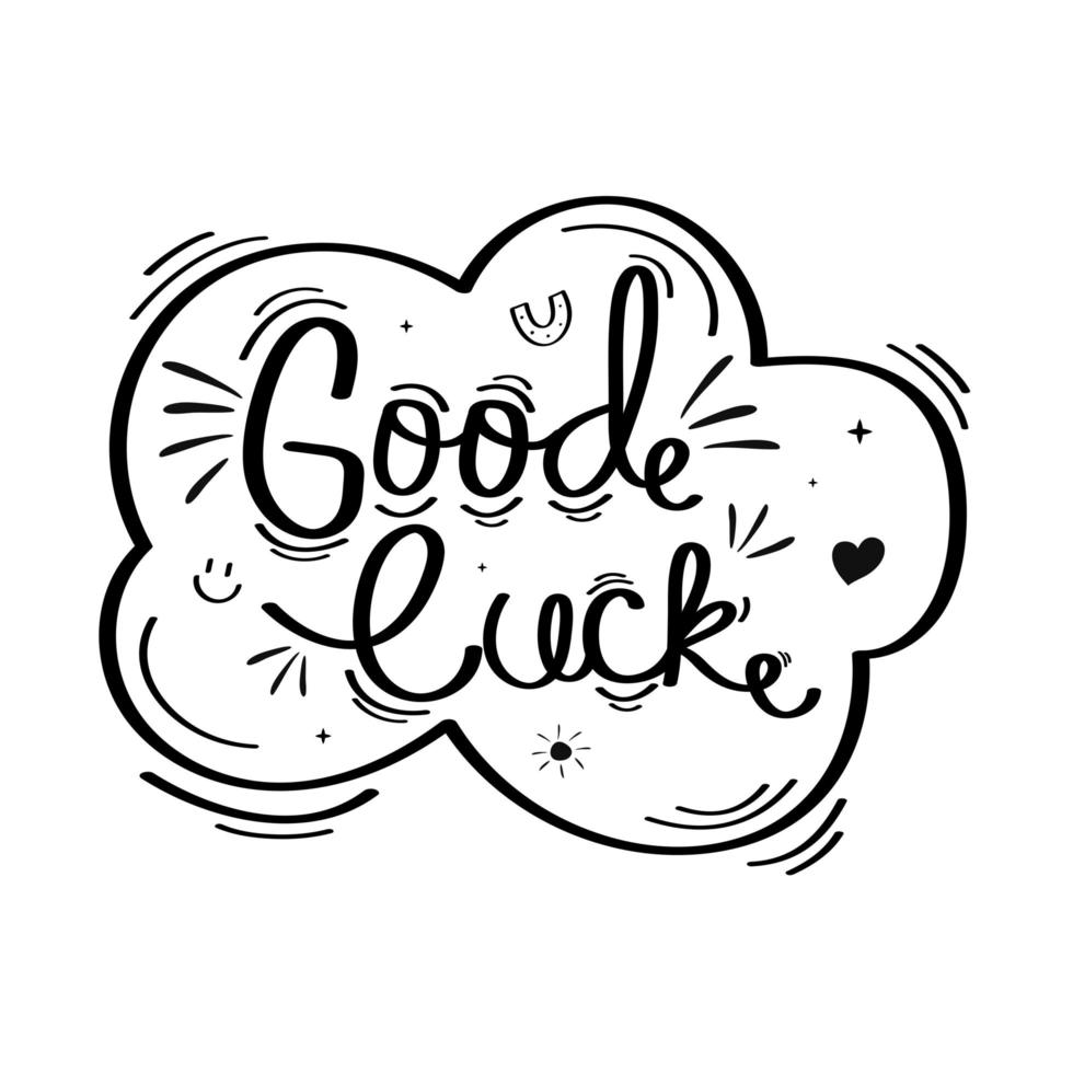 good luck in cloud 5331902 Vector Art at Vecteezy