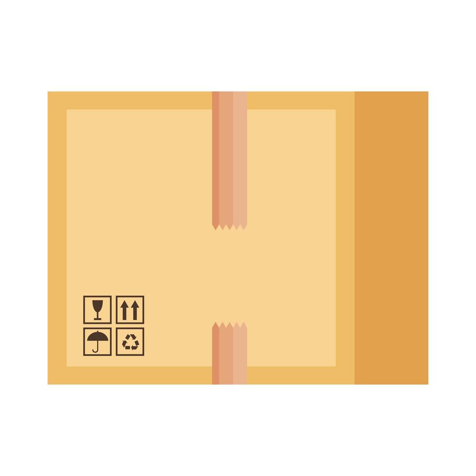 box carton pack vector