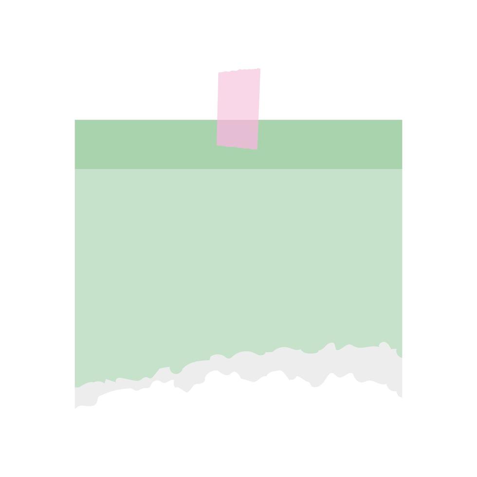 torn paper green vector