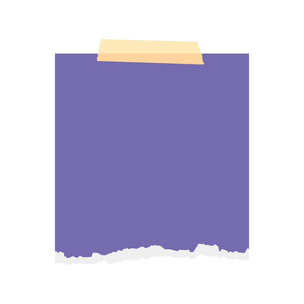 purple torn paper vector