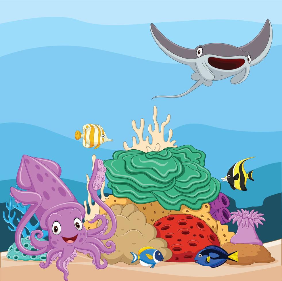 Cartoon tropical fish and beautiful underwater world with corals 5332238 Vector Art at Vecteezy Cartoon tropical fish and beautiful underwater world with corals 5332238 Vector Art at Vecteezy
