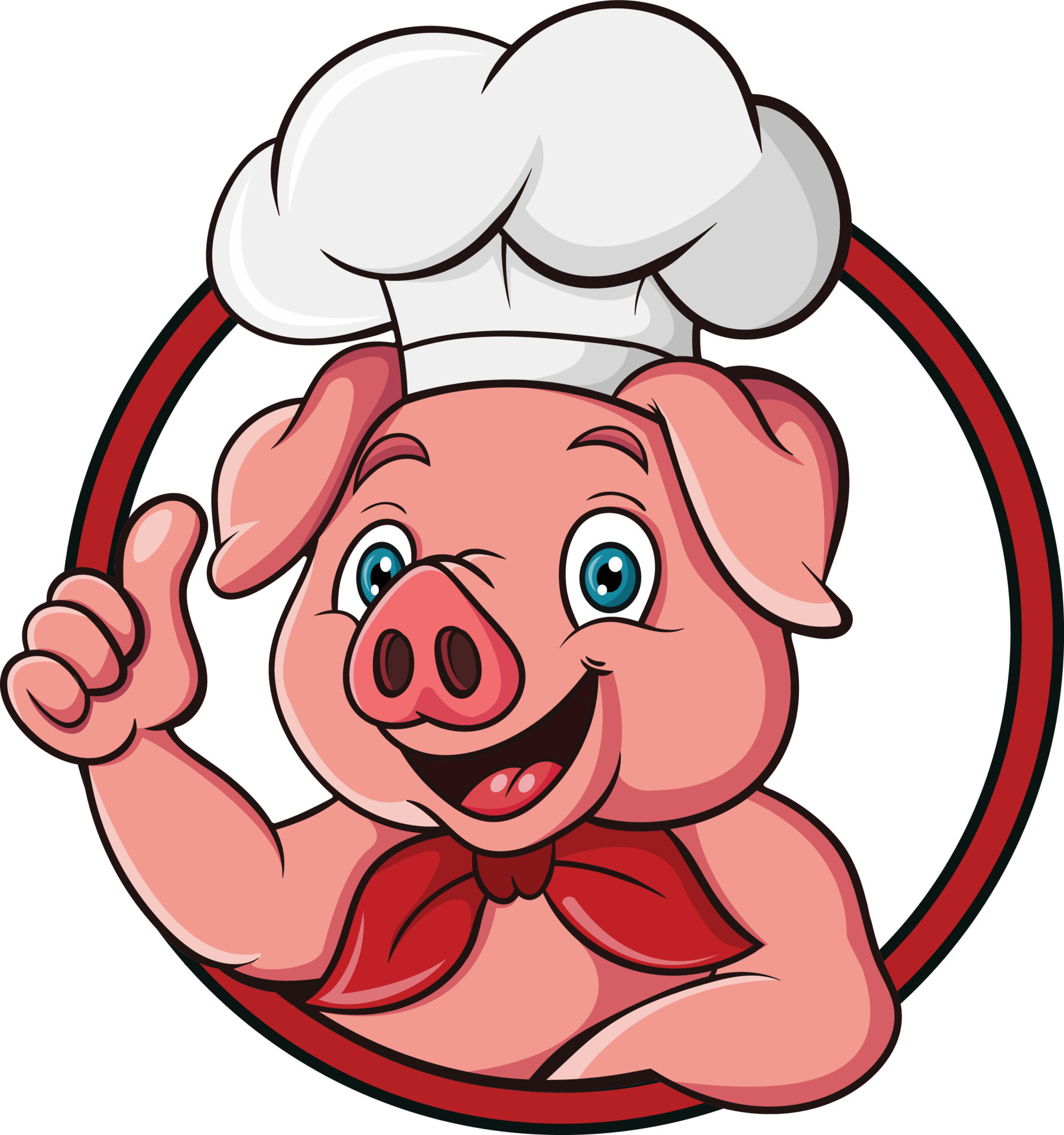 Pig Chef Vector Art, Icons, and Graphics for Free Download
