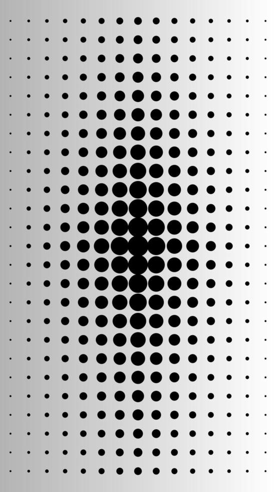 el retrato de semitonos de patrón de puntos negros sobre fondo gris degradado. vector