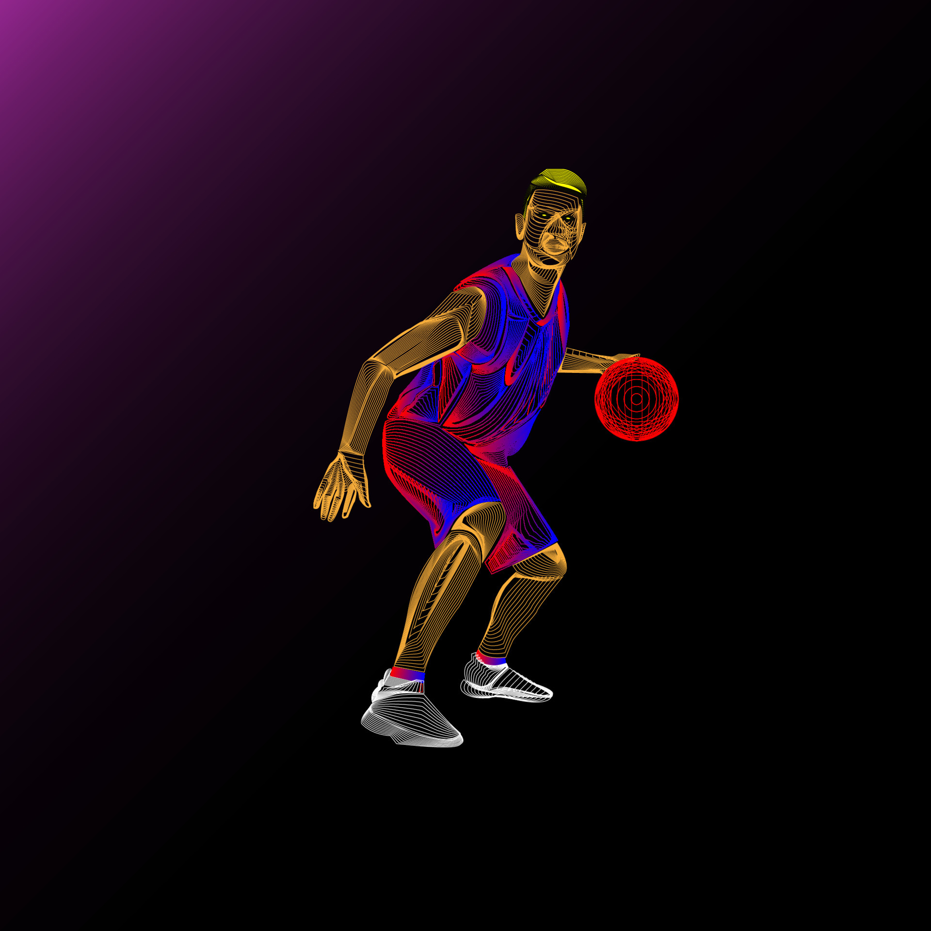 Jogador de Basquetebol Modelo 3d