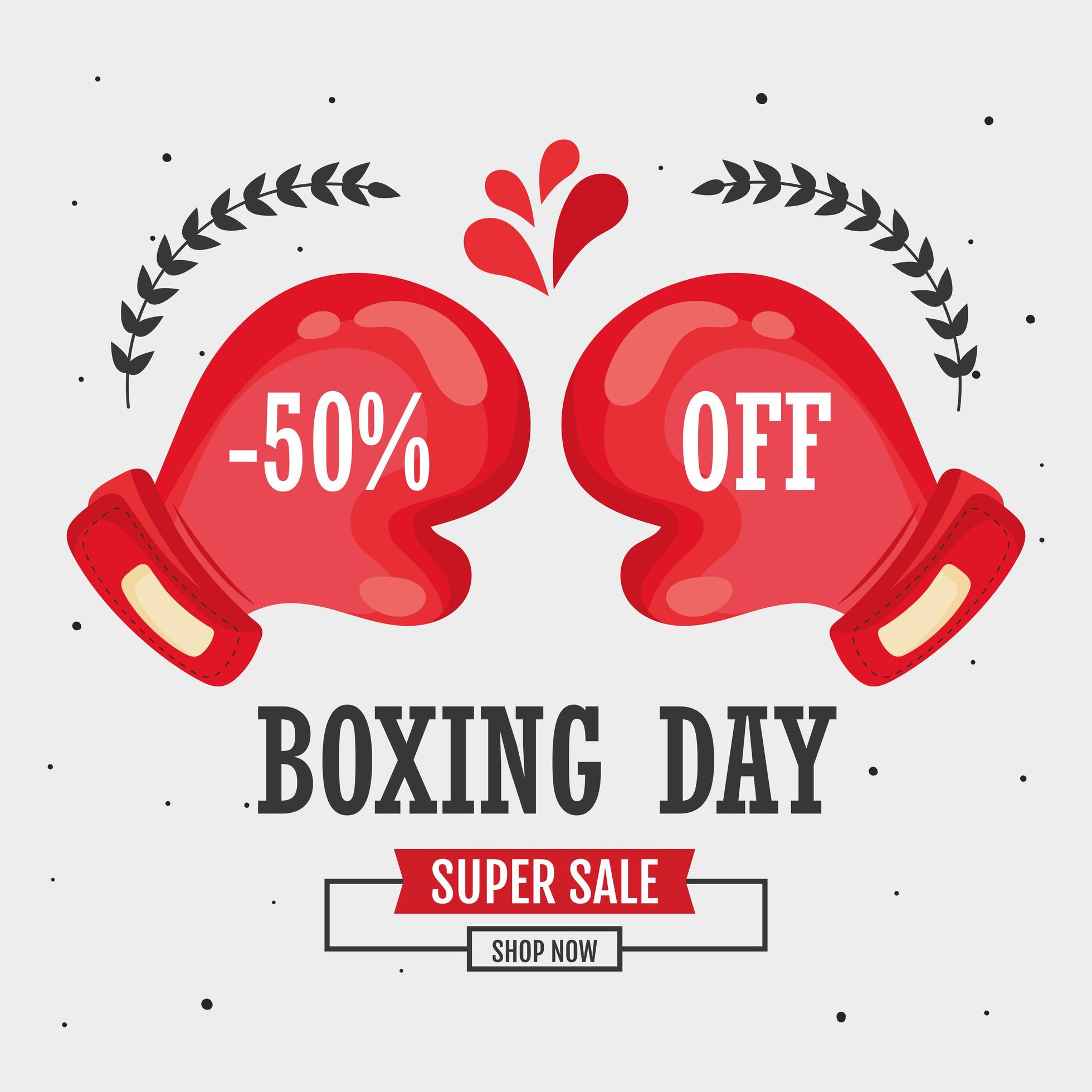 Boxing day poster 5332625 Vector Art at Vecteezy