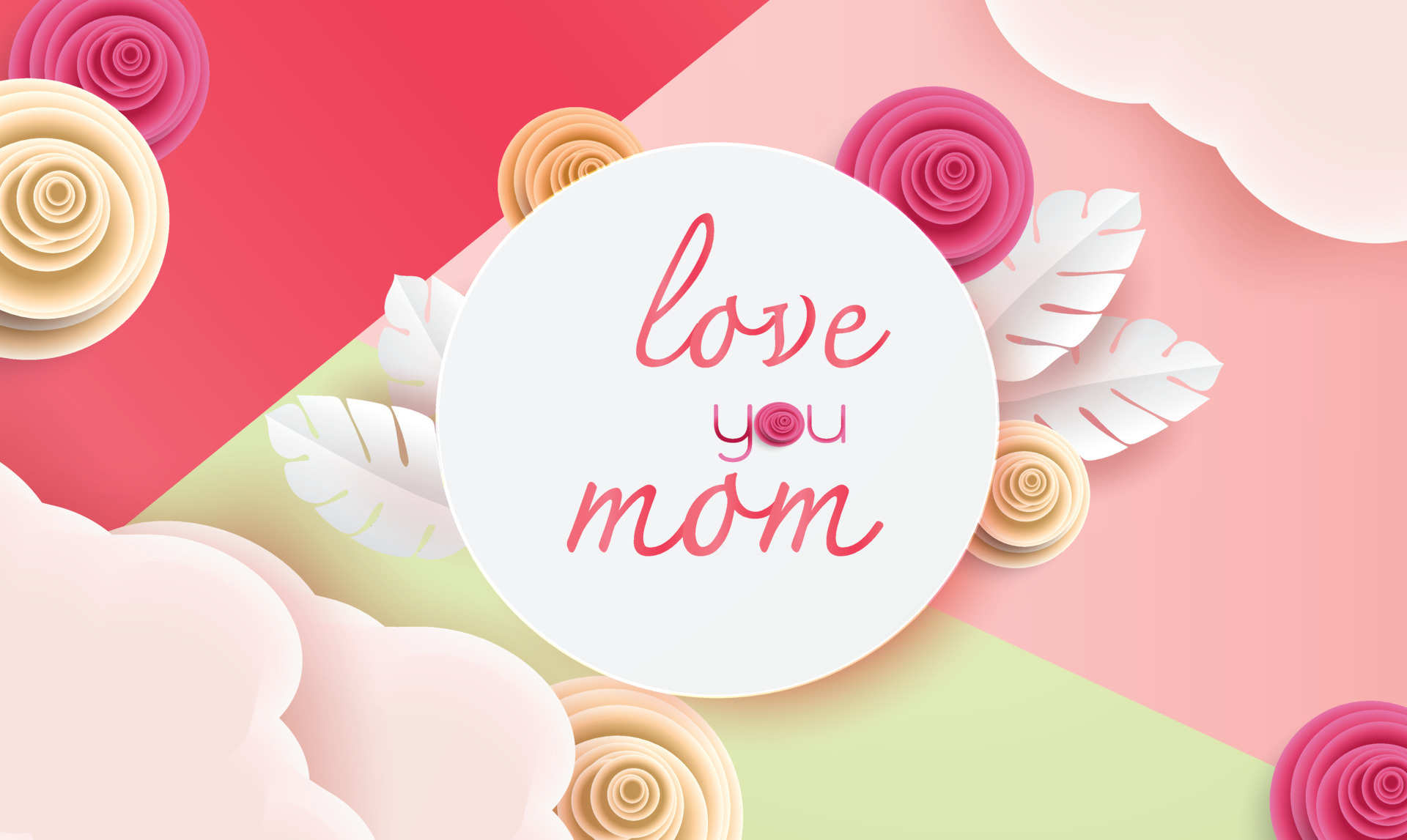 Happy Mother's Day greetings design love you mom background in spring 5332785 Vector Art at Vecteezy Happy Mother's Day greetings design love you mom background in spring 5332785 Vector Art at Vecteezy