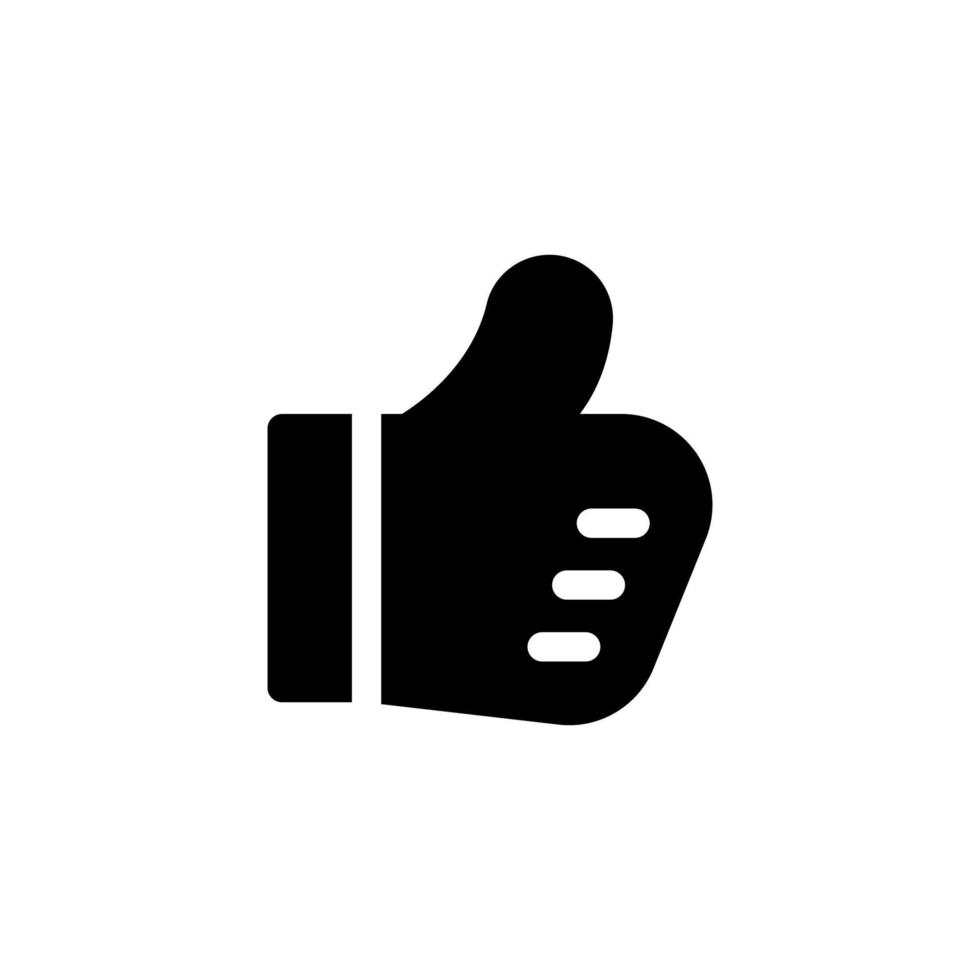 pulgar hacia arriba icono de símbolo de vector de diseño mejor, como, bueno, mano