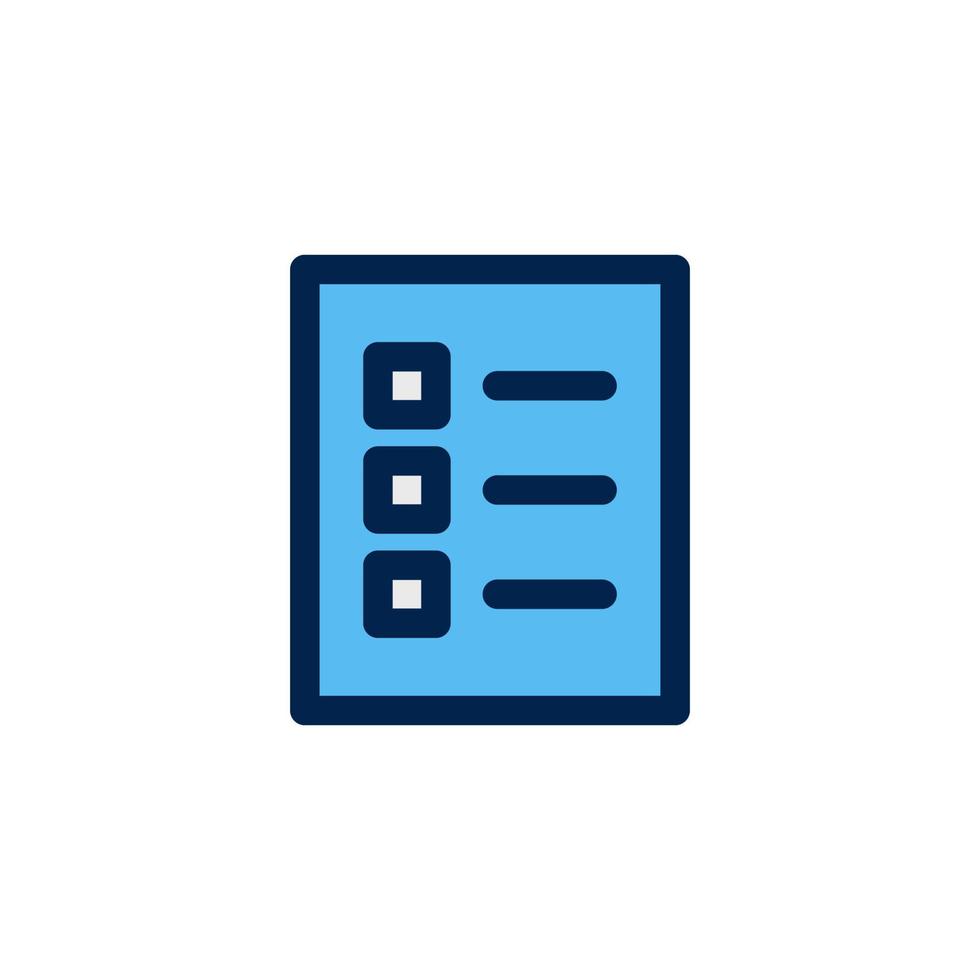 list icon design vector symbol document, paper, checkbox, checklist