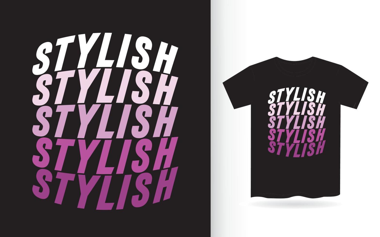 Stylish modern typography for t shirt design vector