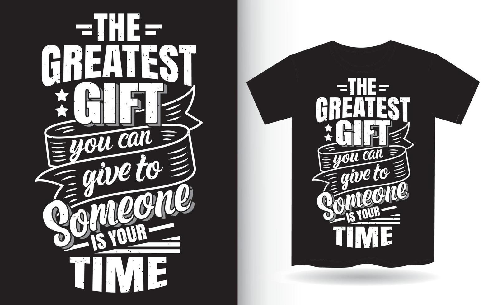 Inspirational quote about time lettering design for t shirt vector