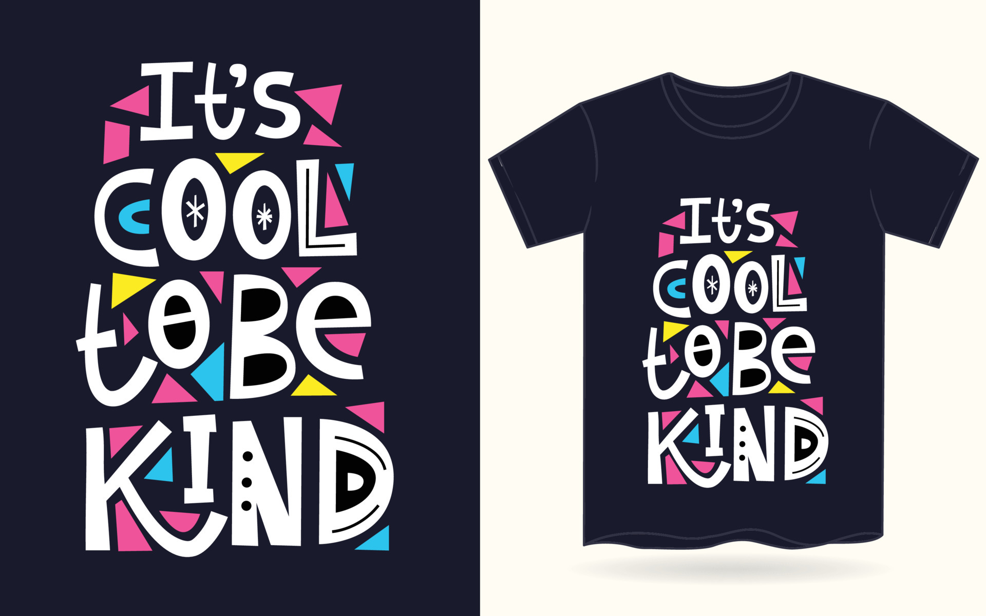 It's cool to be kind typography for t shirt 5333794 Vector Art at Vecteezy