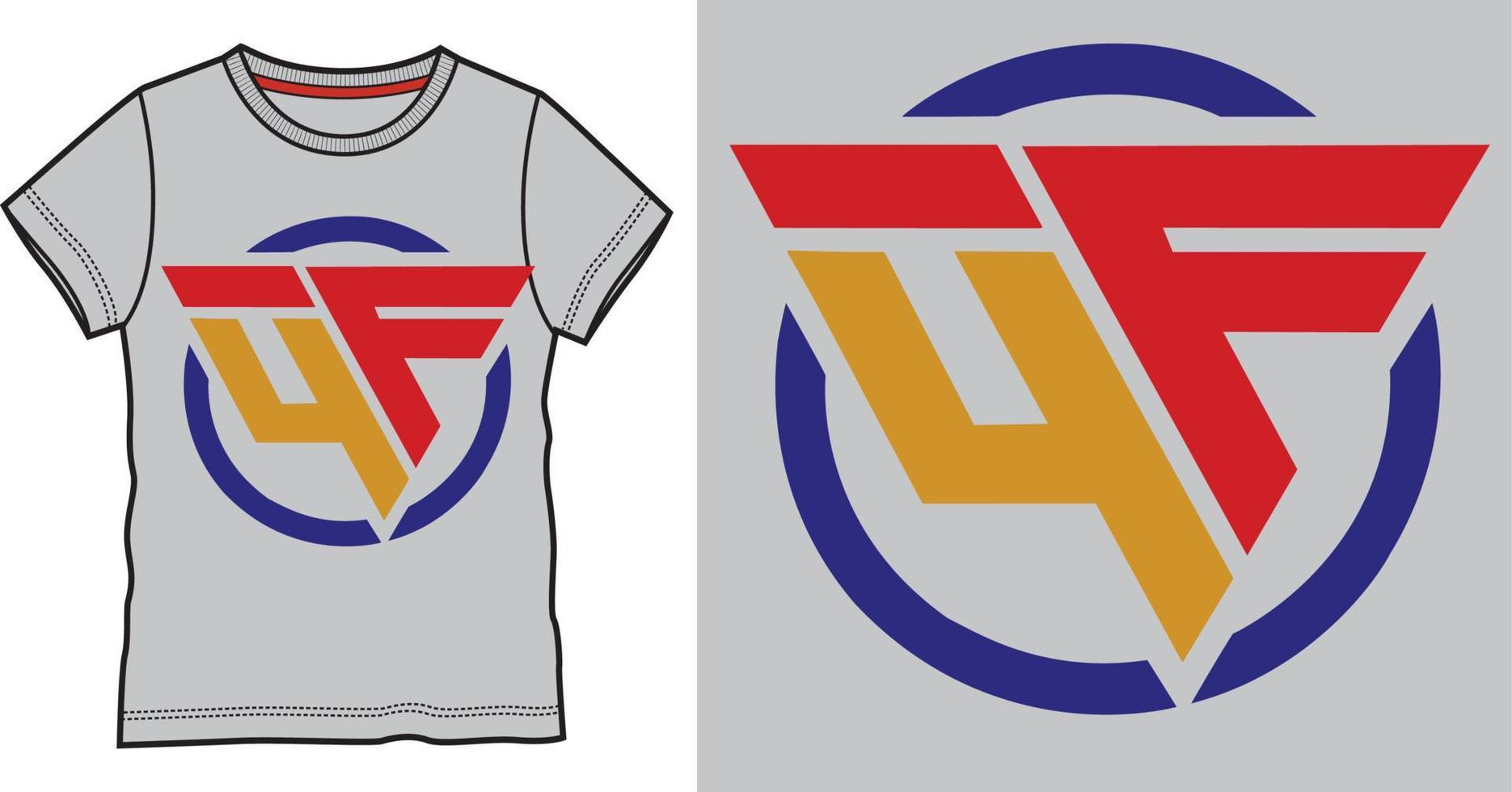 Unique T Shirt Print Design Short Sleeve vector