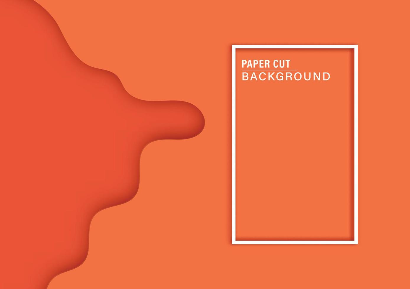Wavy orange color background vector