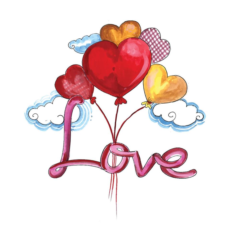 Happy valentine's day design in a romantic background vector