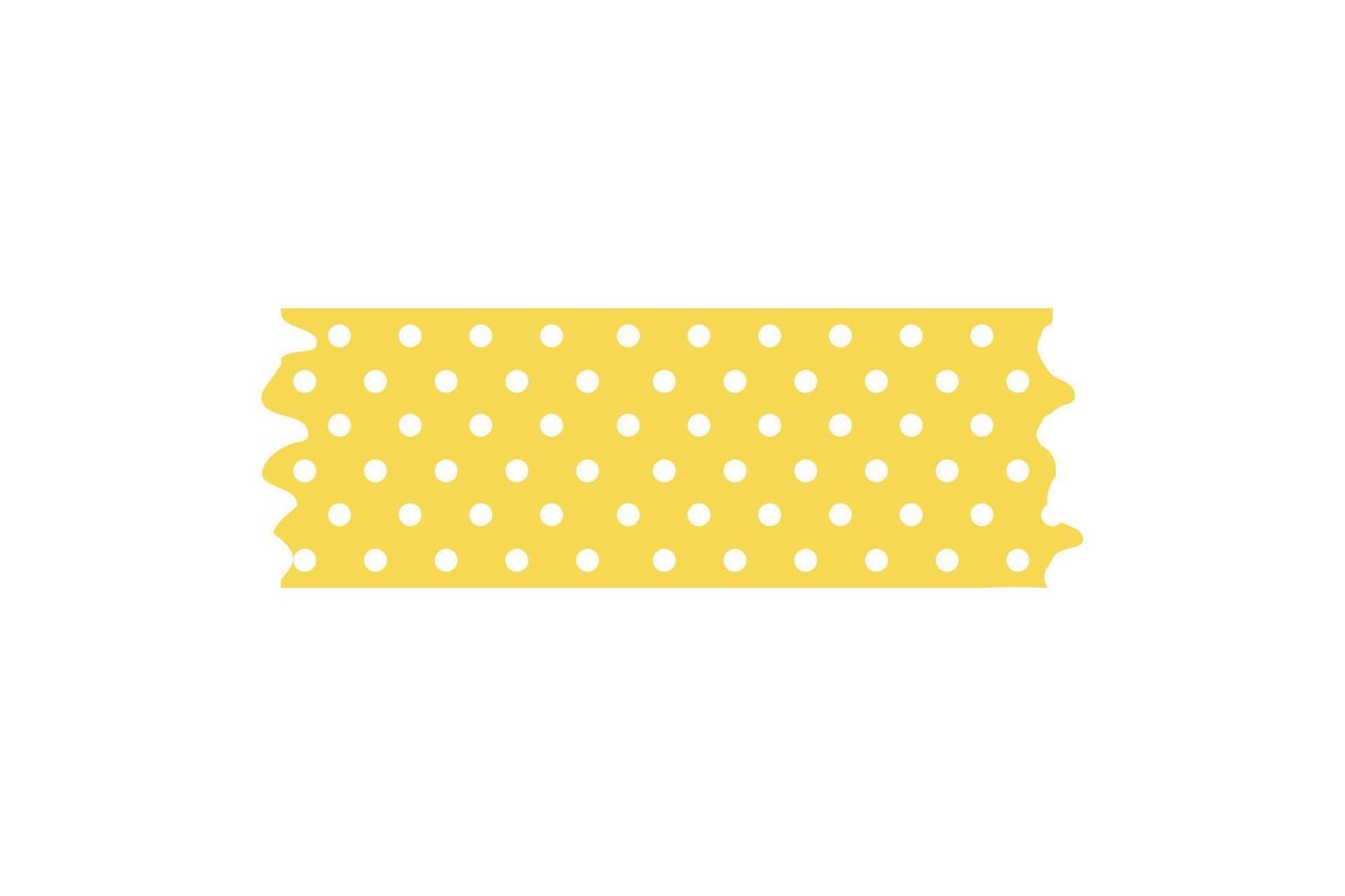 Colorful washi tape with a cute pattern. for decorating greeting cards vector