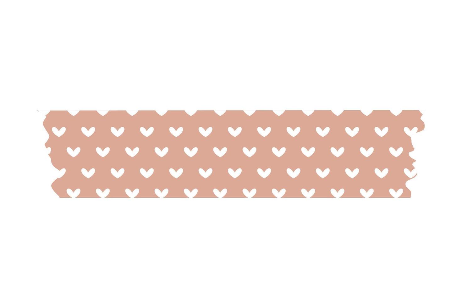 Colorful washi tape with a cute pattern. for decorating greeting cards vector