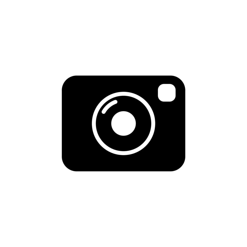 Camera, Photography, Digital, Photo Solid Icon, Vector, Illustration, Logo Template. Suitable For Many Purposes. vector