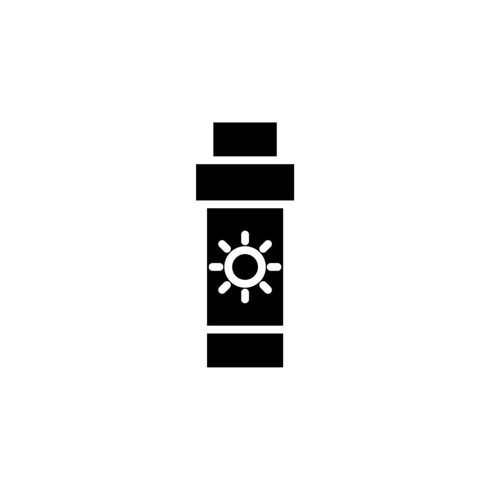 Sunblock, Sunscreen, Lotion, Summer Solid Icon, Vector, Illustration, Logo Template. Suitable For Many Purposes. vector