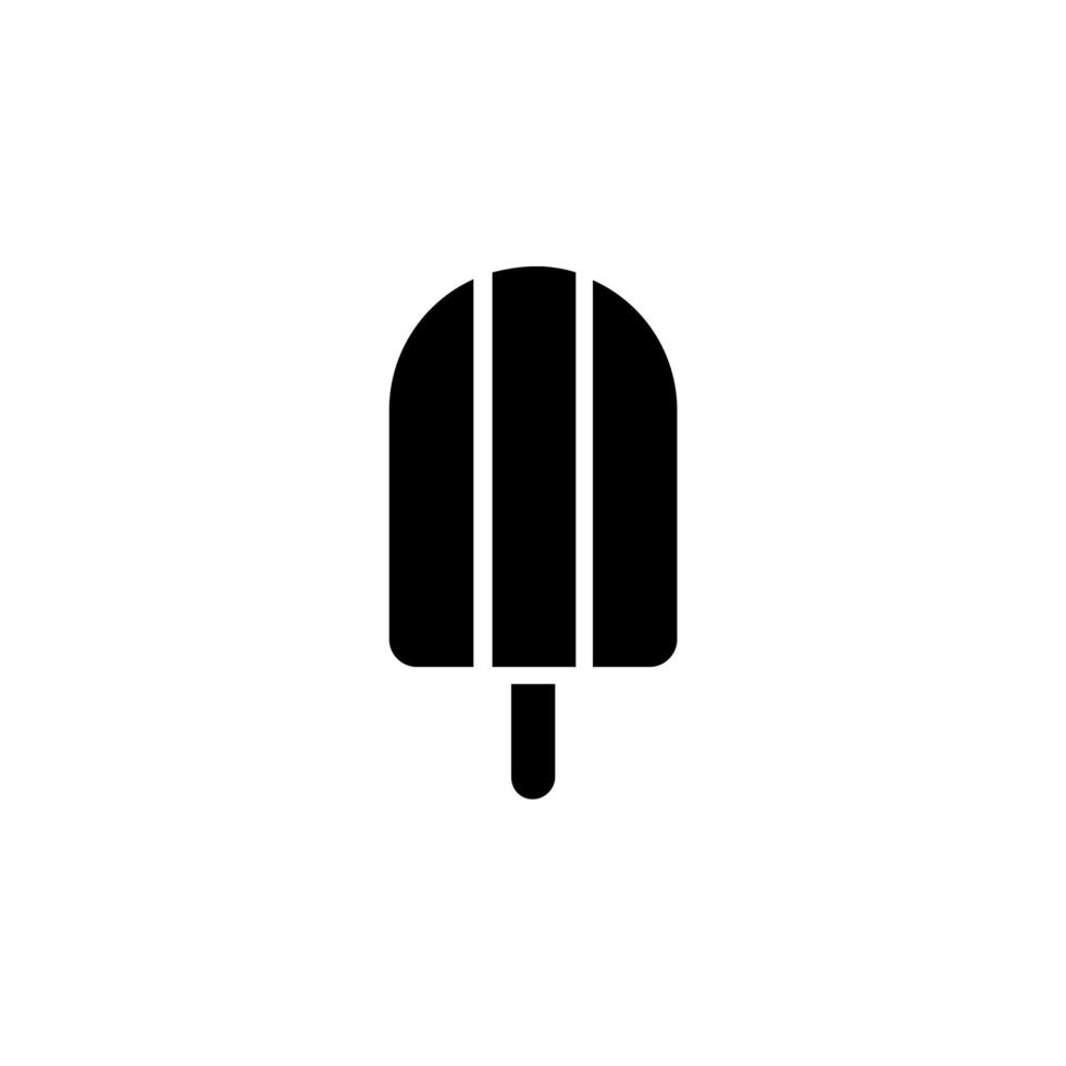 Ice Cream, Dessert, Sweet Solid Icon, Vector, Illustration, Logo Template. Suitable For Many Purposes. vector
