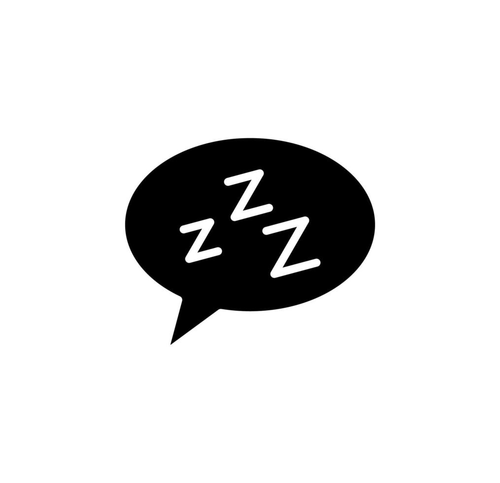Sleep, Nap, Night Solid Icon, Vector, Illustration, Logo Template. Suitable For Many Purposes. vector