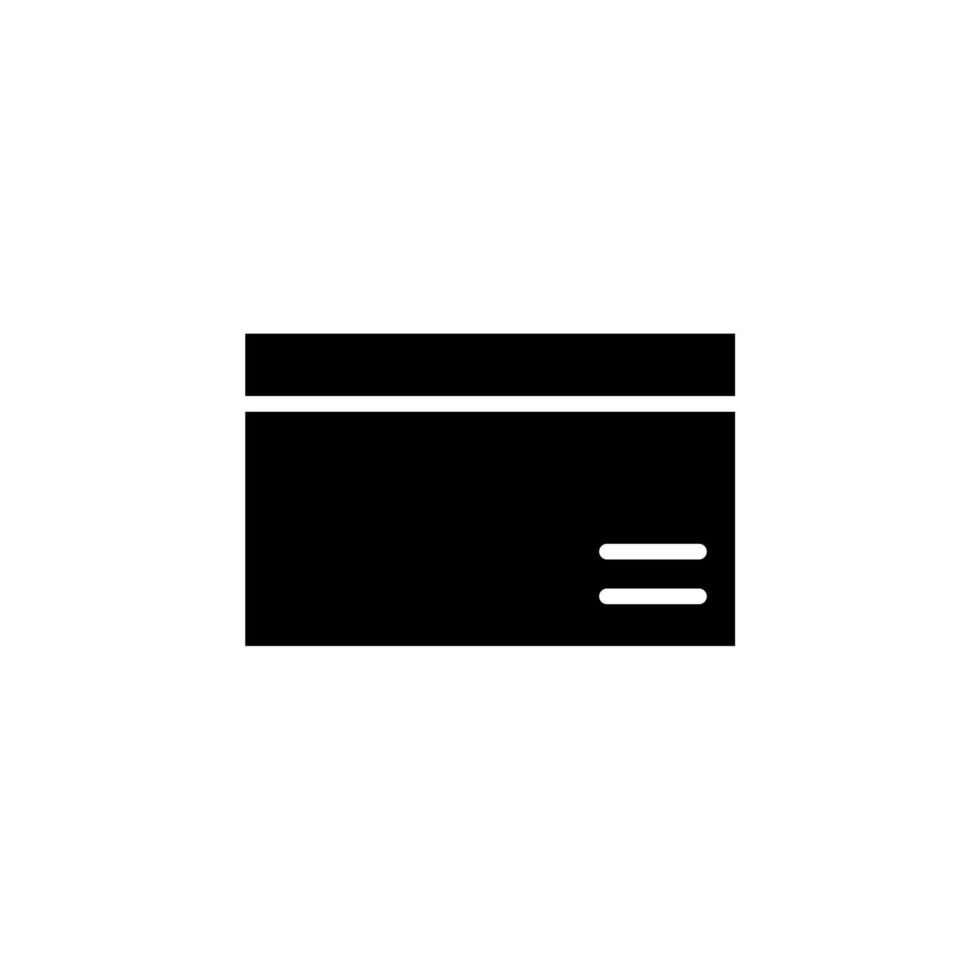 Credit Card, Payment Solid Icon, Vector, Illustration, Logo Template. Suitable For Many Purposes. vector