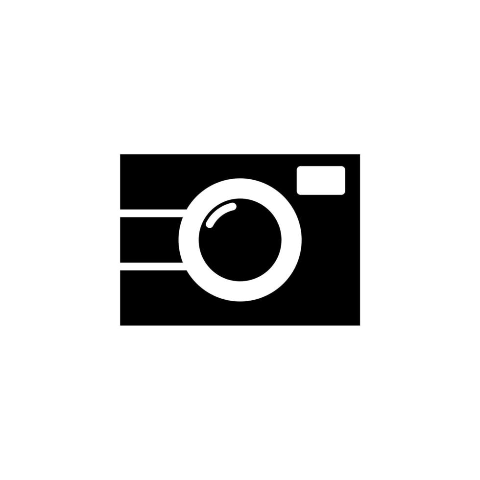 Camera, Photography, Digital, Photo Solid Icon, Vector, Illustration, Logo Template. Suitable For Many Purposes. vector