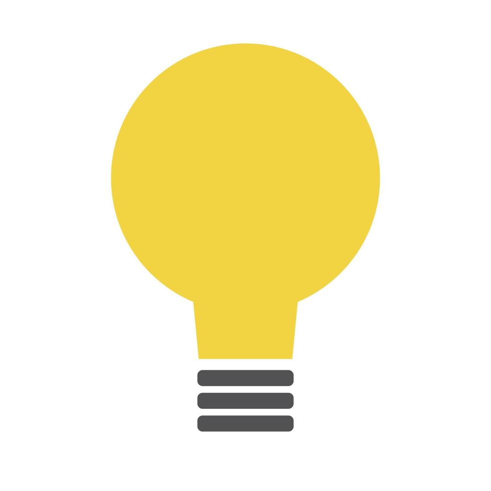 Light bulb icon. Ideas and inspiration. vector