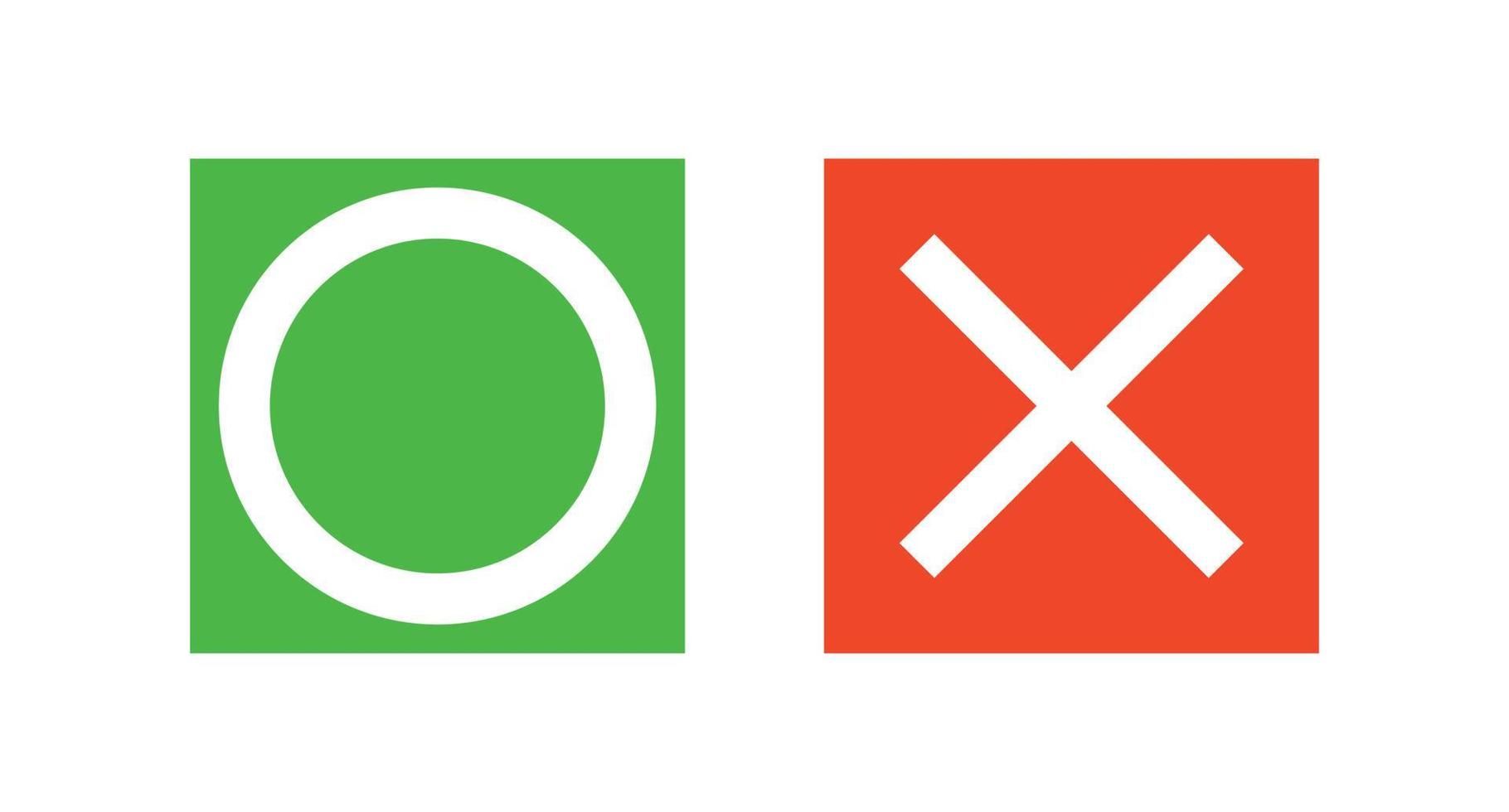 A set of icons with a circle and a cross. Vector. vector