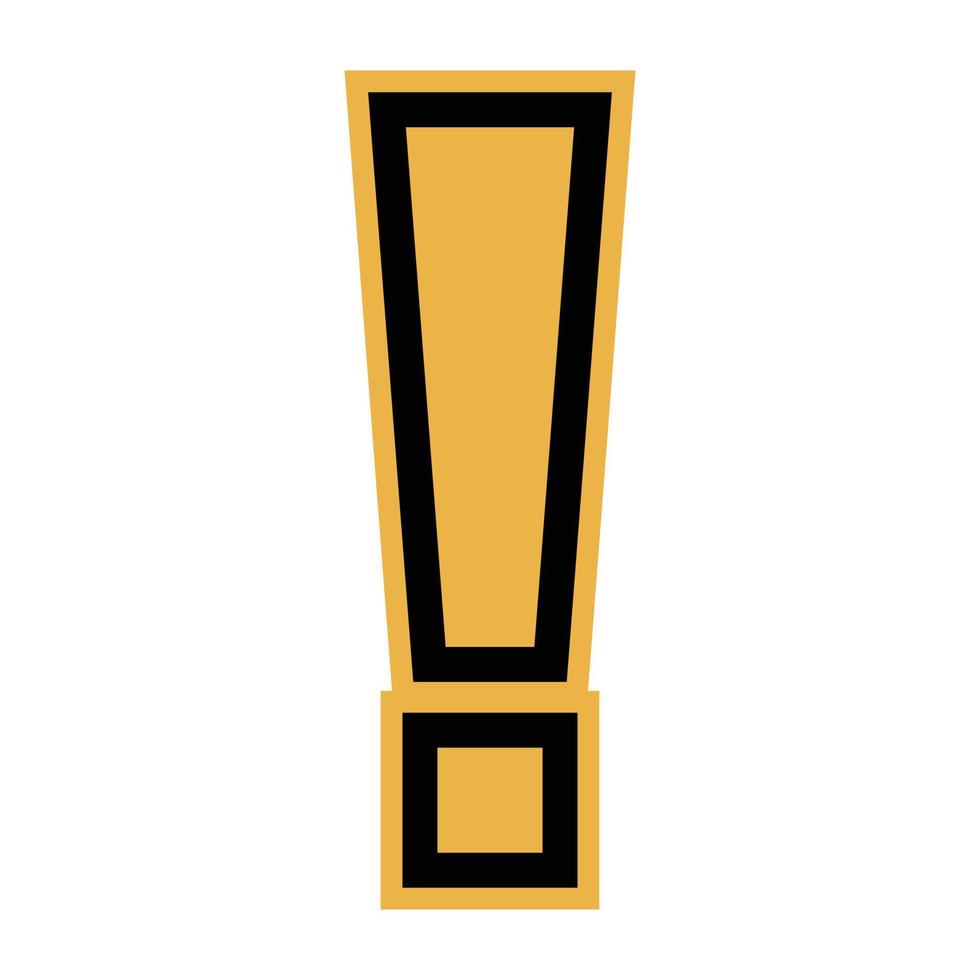 Simple icon with exclamation mark. Vector. vector