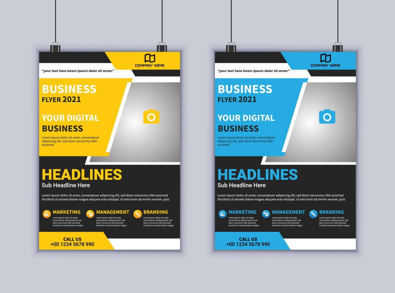 Business Flyer Design. Modern Layout Design. Vector Design Template. Brochure Design