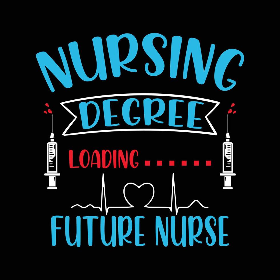 Nursing T-shirt. Nurse Vector Print-ready T-shirt For Nurse.