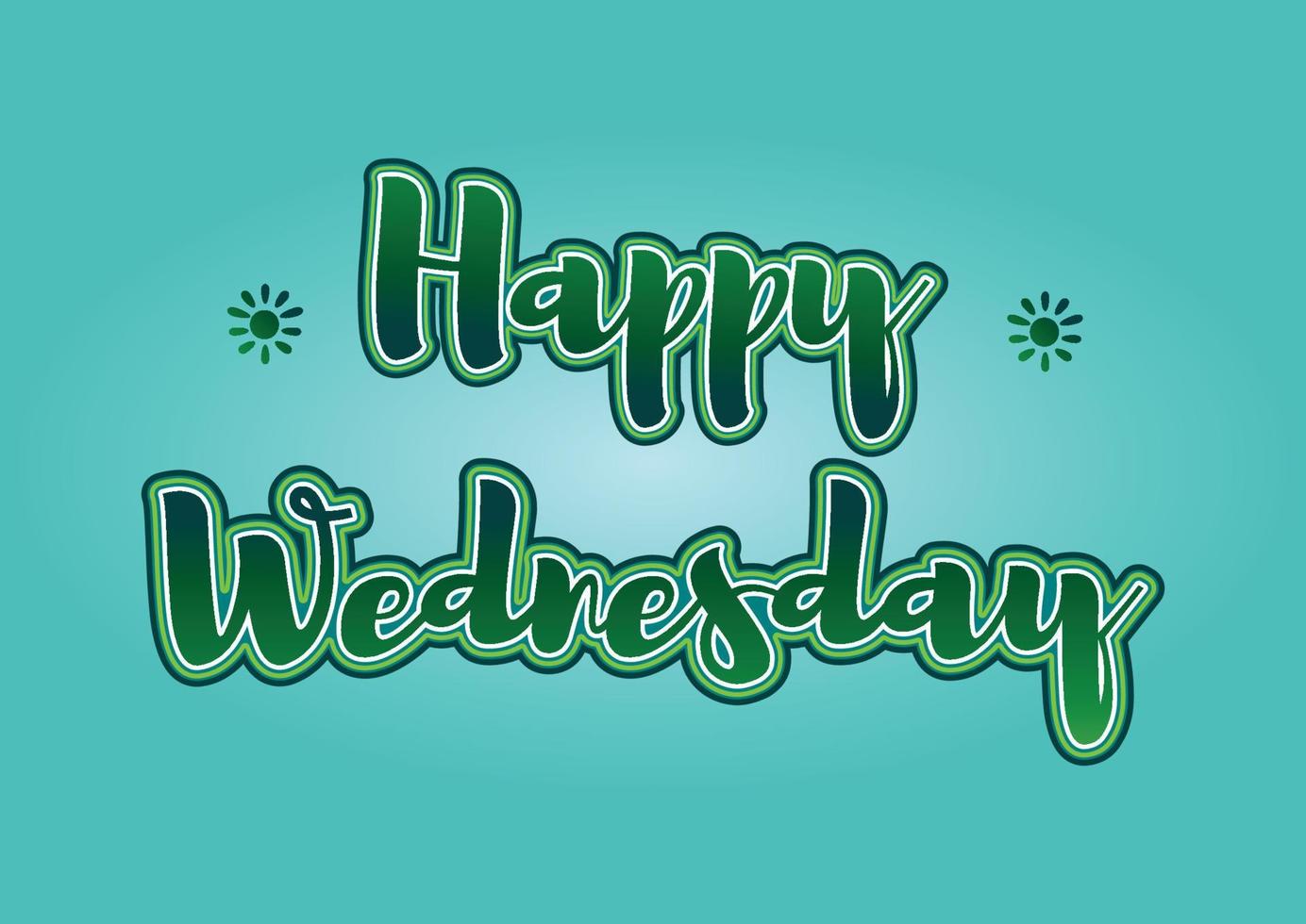 PrintHappy Wednesday Wishes, Morning Greetings and Quotes, with gradient color vector