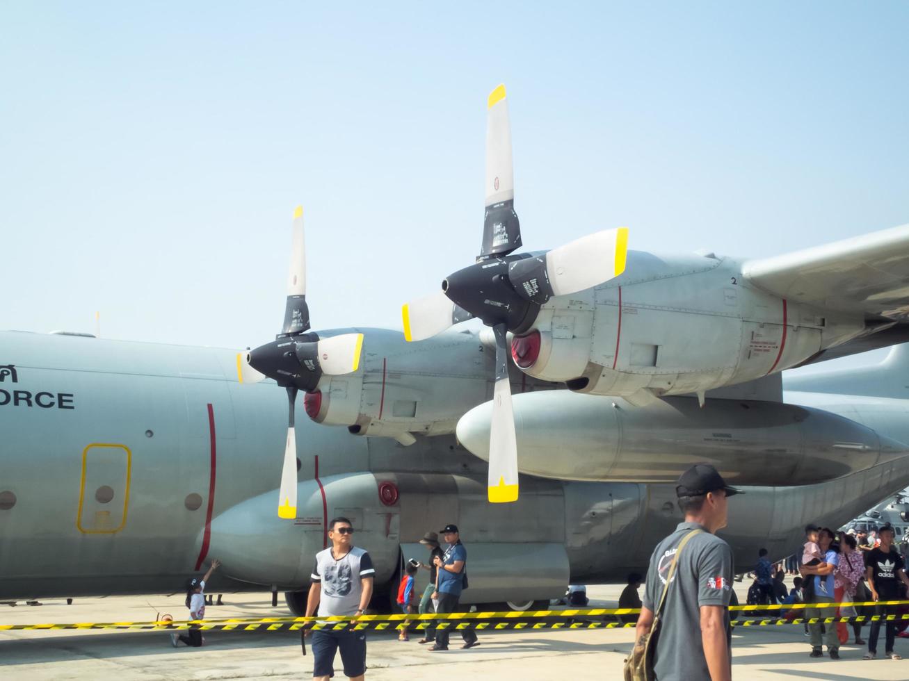 fuerza aérea real tailandesa don muang bangkok tailandia12 de enero de 2019día nacional del niño la fuerza aérea real tailandesa espectáculo aéreo y espectáculo aéreo. en bangkok, tailandia, 12 de enero de 2019. foto