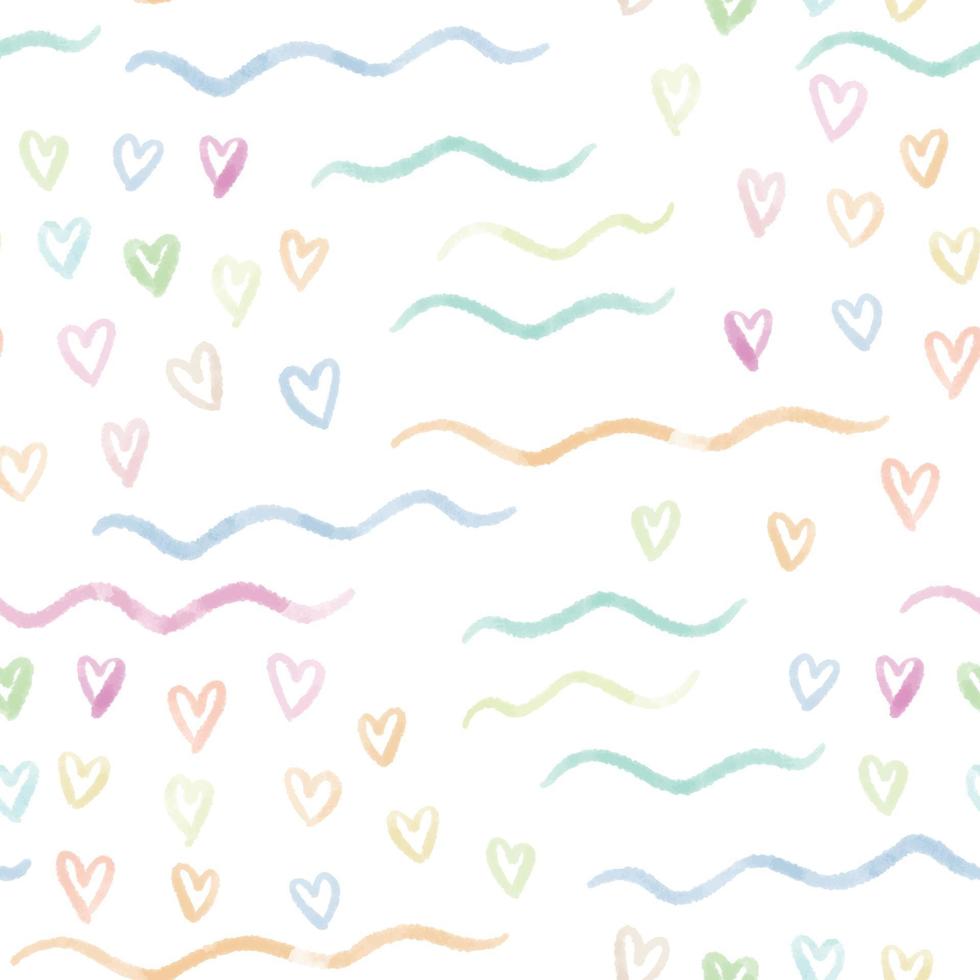 seamless valentine day pattern background with heart and line , valentine card vector