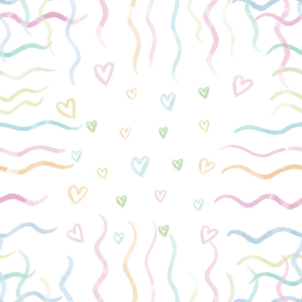 seamless valentine day pattern background with heart and border , valentine card vector