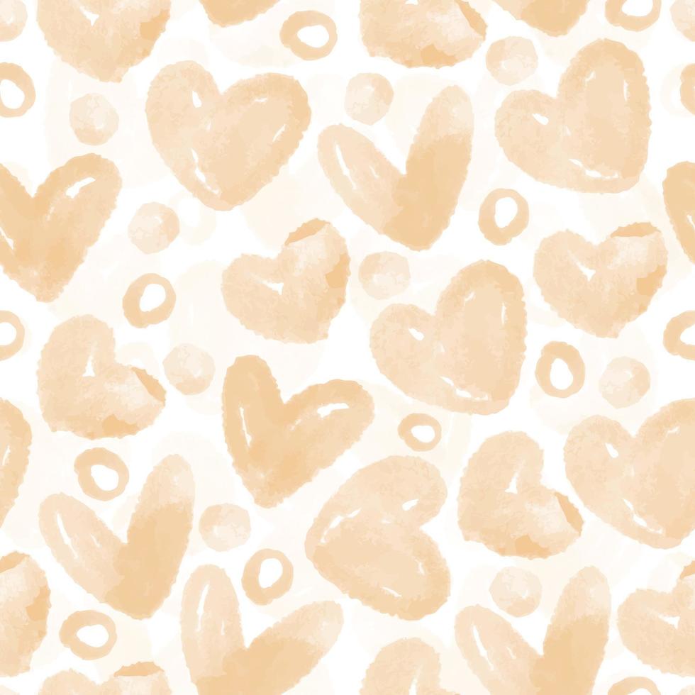 seamless valentine day pattern background with doodele heart , valentine card vector