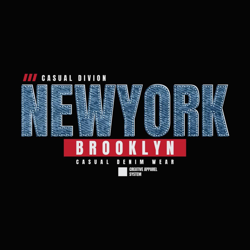 New york brooklyn, vector illustration and typography, perfect for t-shirts, hoodies, prints etc.