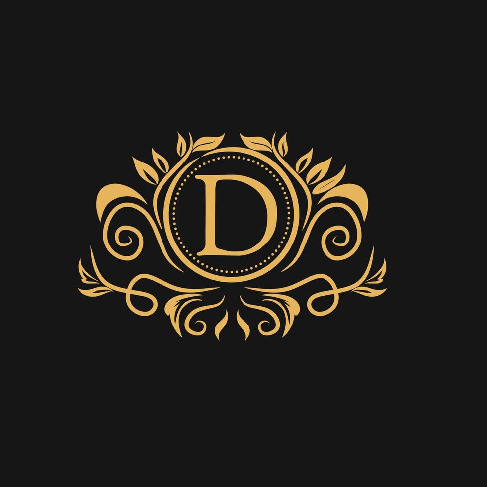 plantilla de diseño de lujo con logotipo vectorial en un estilo lineal moderno. emblema de lujo, hotel, moda, belleza y joyería, signo, símbolo de negocios. vector