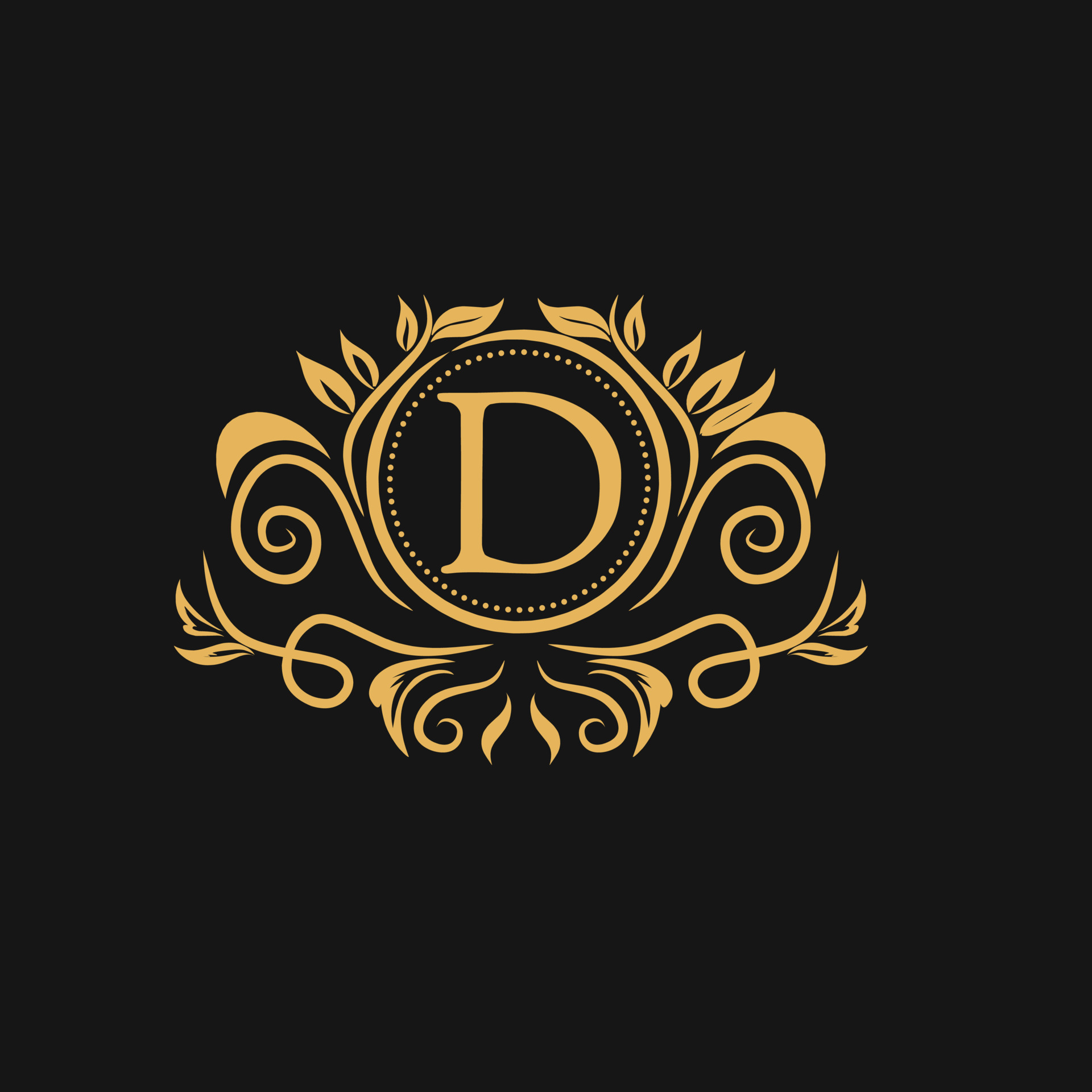 Vector logo luxury design template in trendy linear style. Luxury ...